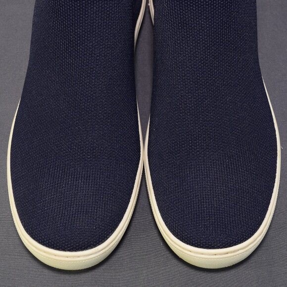 Rothy’s The Chelsea Boot Pull On High Top Sneaker Washable Shoe Mesh Navy Blue 8 - Picture 7 of 13